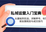 私域运营入门宝典：从基础到实战，详解养号、标签、朋友圈规划与成交技巧