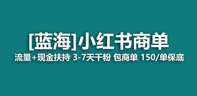 蓝海项目，小红书商单！长期稳定，七天变现，商单分配，月入过万  第1张